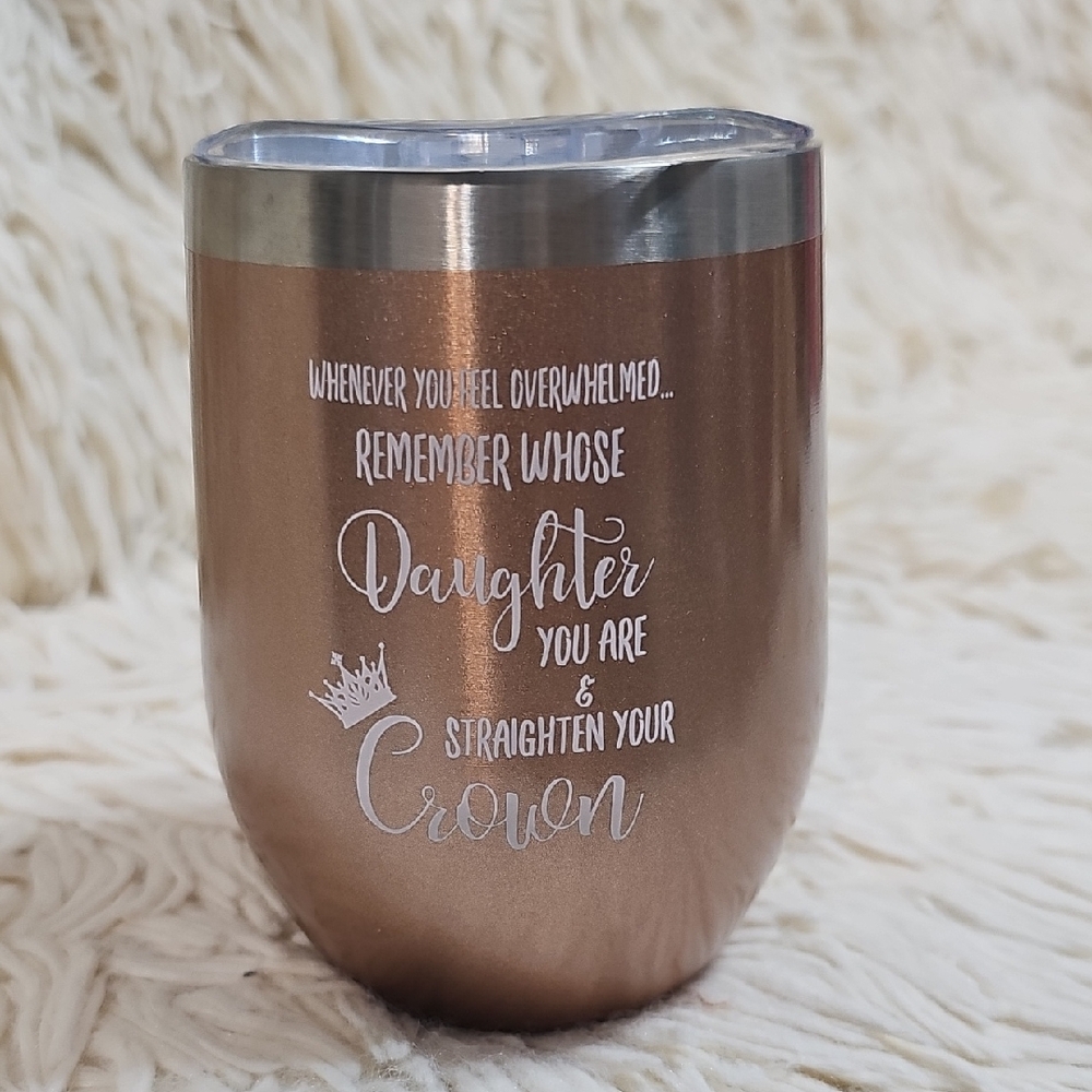 Inspirational Copper Tumbler Rose Gold